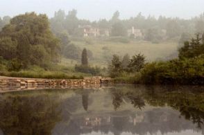 House and Ponds in the Mist - Country homes for sale and luxury real estate including horse farms and property in the Caledon and King City areas near Toronto