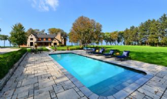 Pool and Poolside Patio - Country homes for sale and luxury real estate including horse farms and property in the Caledon and King City areas near Toronto