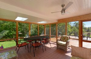 Screened Sun Room - Country homes for sale and luxury real estate including horse farms and property in the Caledon and King City areas near Toronto