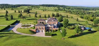 West Side Aerial - Country homes for sale and luxury real estate including horse farms and property in the Caledon and King City areas near Toronto