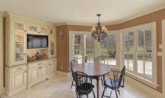 Breakfast Area opens out to Stone Terrace - Country homes for sale and luxury real estate including horse farms and property in the Caledon and King City areas near Toronto