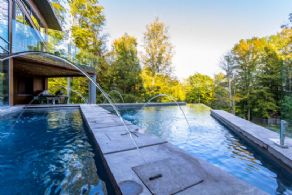 Infinity Edge Pool - Country homes for sale and luxury real estate including horse farms and property in the Caledon and King City areas near Toronto