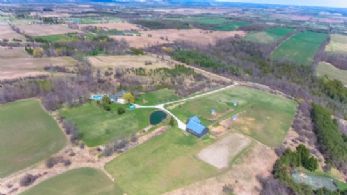 Property Aerial - Country homes for sale and luxury real estate including horse farms and property in the Caledon and King City areas near Toronto