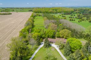 Aerial Looking West - Country homes for sale and luxury real estate including horse farms and property in the Caledon and King City areas near Toronto