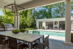 Covered Eating Area - Country homes for sale and luxury real estate including horse farms and property in the Caledon and King City areas near Toronto