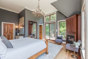 Master suite with private deck & fireplace - Country homes for sale and luxury real estate including horse farms and property in the Caledon and King City areas near Toronto
