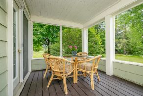 Office Covered Porch - Country homes for sale and luxury real estate including horse farms and property in the Caledon and King City areas near Toronto