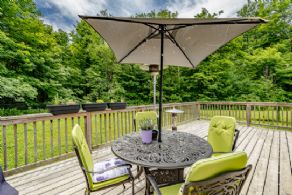 Deck off of 2nd House - Country homes for sale and luxury real estate including horse farms and property in the Caledon and King City areas near Toronto