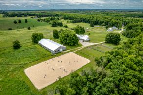 Aerial of Farm - Country homes for sale and luxury real estate including horse farms and property in the Caledon and King City areas near Toronto