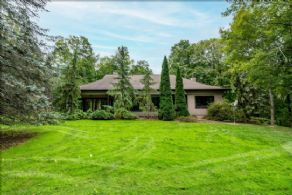 Backyard - Country homes for sale and luxury real estate including horse farms and property in the Caledon and King City areas near Toronto