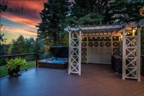 Hot Tub & Pergola - Country homes for sale and luxury real estate including horse farms and property in the Caledon and King City areas near Toronto