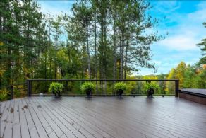 Expansive Main Deck. Room for Seating Area & Dining - Country homes for sale and luxury real estate including horse farms and property in the Caledon and King City areas near Toronto