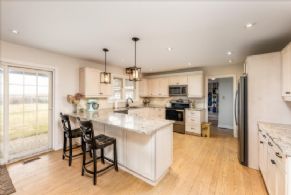 Kitchen with Walk-out to Fenced Yard - Country homes for sale and luxury real estate including horse farms and property in the Caledon and King City areas near Toronto
