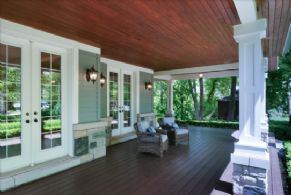 Front verandah - Country homes for sale and luxury real estate including horse farms and property in the Caledon and King City areas near Toronto
