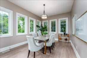 Breakfast Room with Walk-out to Stone Terrace - Country homes for sale and luxury real estate including horse farms and property in the Caledon and King City areas near Toronto