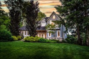 Terraced Back Yard - Country homes for sale and luxury real estate including horse farms and property in the Caledon and King City areas near Toronto