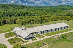 Overview of Stables and Indoor Arena - Country homes for sale and luxury real estate including horse farms and property in the Caledon and King City areas near Toronto