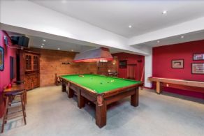 Games Room - Country homes for sale and luxury real estate including horse farms and property in the Caledon and King City areas near Toronto
