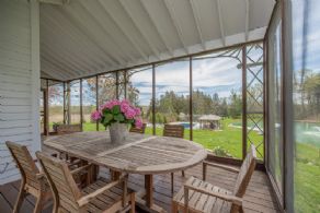 Screened Porch Summer Dining Room - Country homes for sale and luxury real estate including horse farms and property in the Caledon and King City areas near Toronto