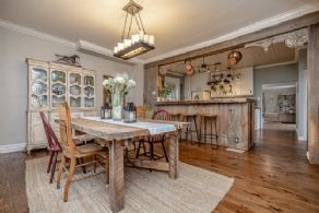 Open Concept Dining and Breakfast Bar - Country homes for sale and luxury real estate including horse farms and property in the Caledon and King City areas near Toronto