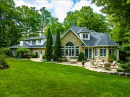 Back Facade - Country homes for sale and luxury real estate including horse farms and property in the Caledon and King City areas near Toronto