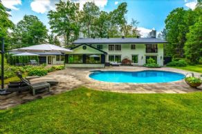 Backyard Pool - Country homes for sale and luxury real estate including horse farms and property in the Caledon and King City areas near Toronto