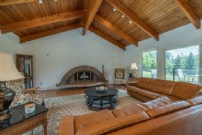 Great Room with Wood Burning Fireplace - Country homes for sale and luxury real estate including horse farms and property in the Caledon and King City areas near Toronto