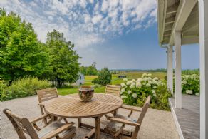 Outside Dining with Views over the Bay - Country homes for sale and luxury real estate including horse farms and property in the Caledon and King City areas near Toronto