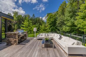 Deck off of the Kitchen - Country homes for sale and luxury real estate including horse farms and property in the Caledon and King City areas near Toronto
