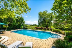 Pool Looking South - Country homes for sale and luxury real estate including horse farms and property in the Caledon and King City areas near Toronto