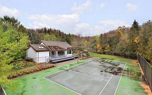 Guest House and Tennis Court - Country homes for sale and luxury real estate including horse farms and property in the Caledon and King City areas near Toronto